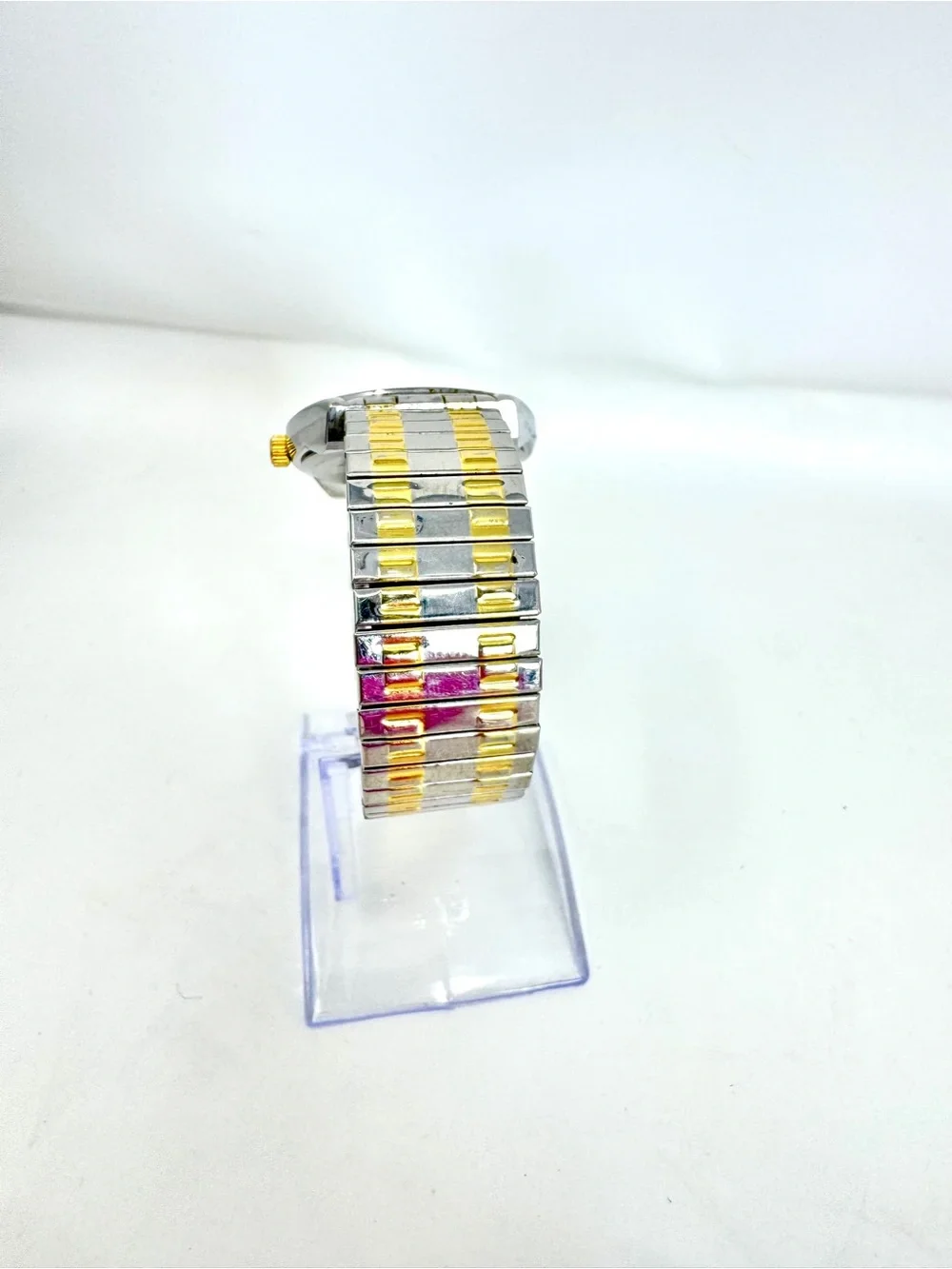 Watch-It MLN3210 Two-Tone Classic Expansion Band Watch - Excellent Condition New